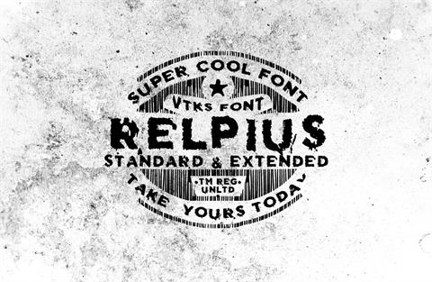 Vtks Relpius font16设计网精选英文字体