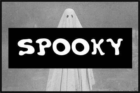 Spooky font素材天下精选英文字体