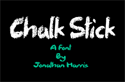 Chalk Stick font16设计网精选英文字体