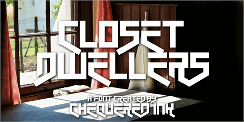 Closet Dwellers font素材中国精选英文字体