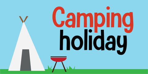 Camping Holiday DEMO font素材中