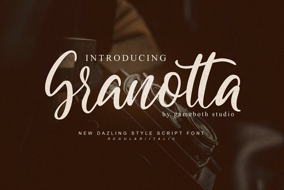Granotta- Dazling Font素材中国精选英文字体
