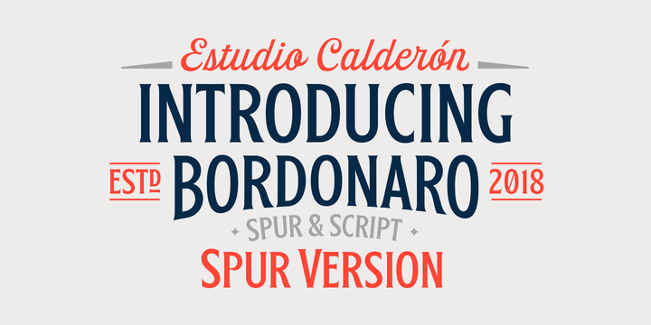 Bordonaro Spur Typeface16设计网精选英文字体