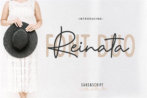 Reinata font16设计网精选英文字体