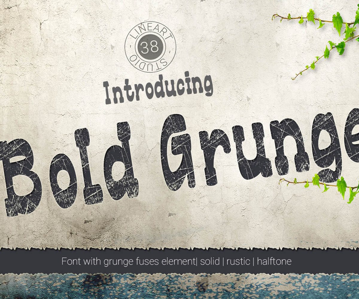 Bold Grunge Regular Font16设计网精选英文字体