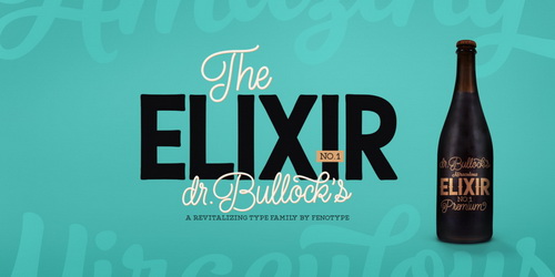Elixir Font Family16设计网精选英文字体