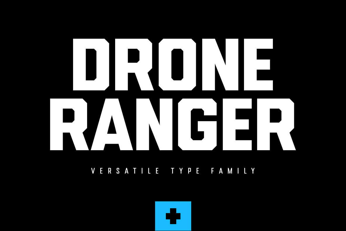 Drone Ranger Pro Font Family素材天下精选英文字体