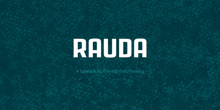Rauda Font Family16设计网精选英文字体