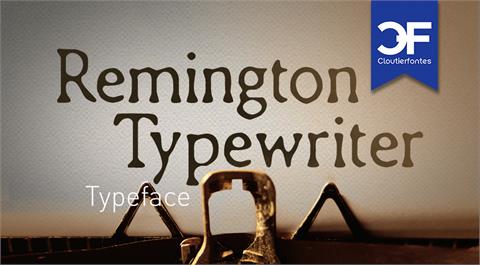 CF Remington Typewriter font16设计网精选英文字体