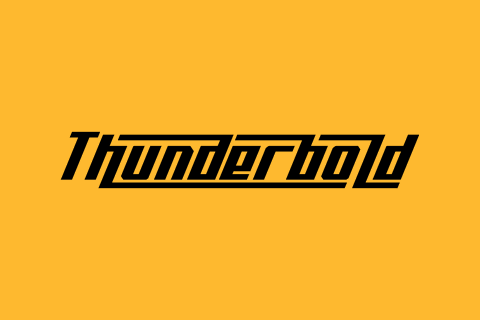 Thunderbold Demo font16素材网精选英文字体