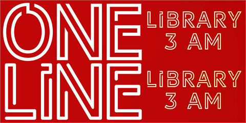 LIBRARY 3 AM font16设计网精选英文字体