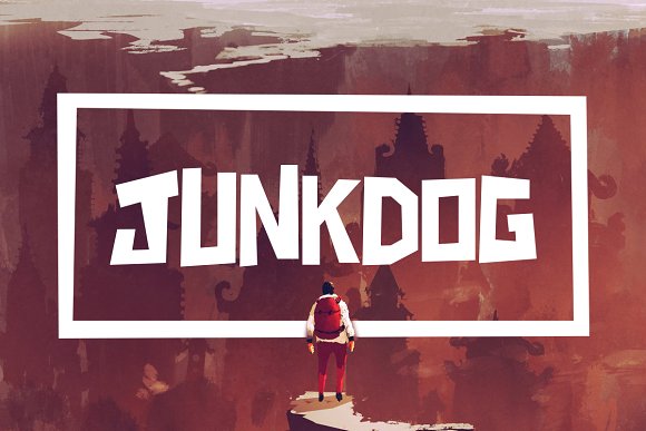 Junkdog Typeface Font16设计网精选英文字体