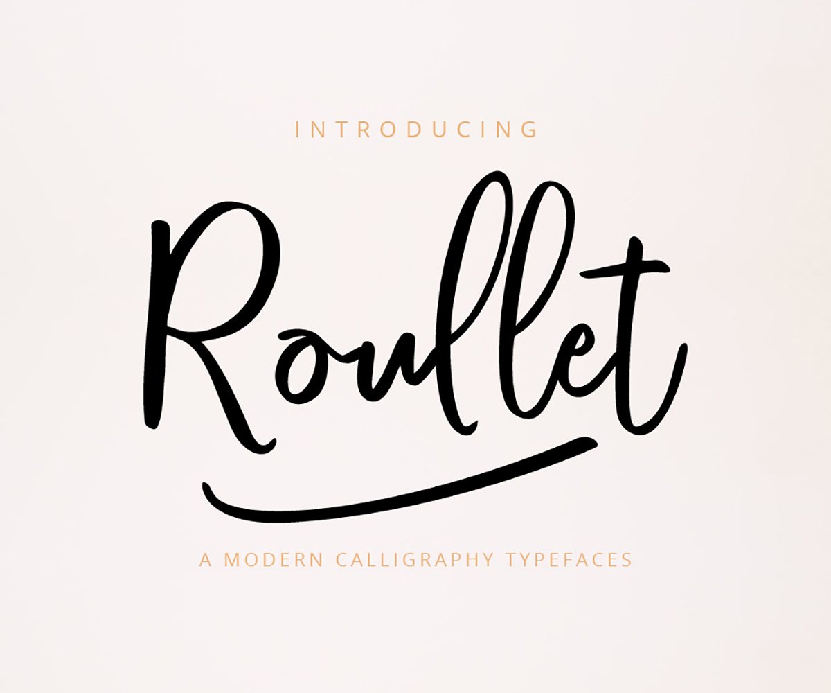 Roullet Fonts16设计网精选英文字体