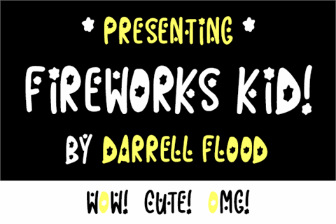 Fireworks Kid font16设计网精选英文字体