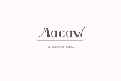 Macaw Font16图库网精选英文字体
