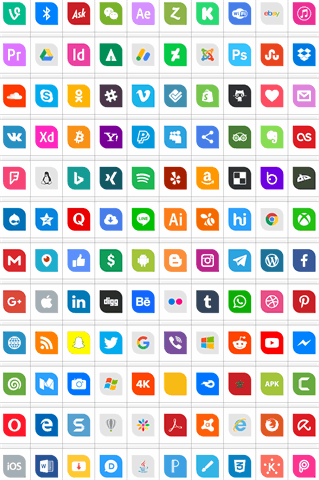 Icons Social Media 1 font16设计网精选英文字体