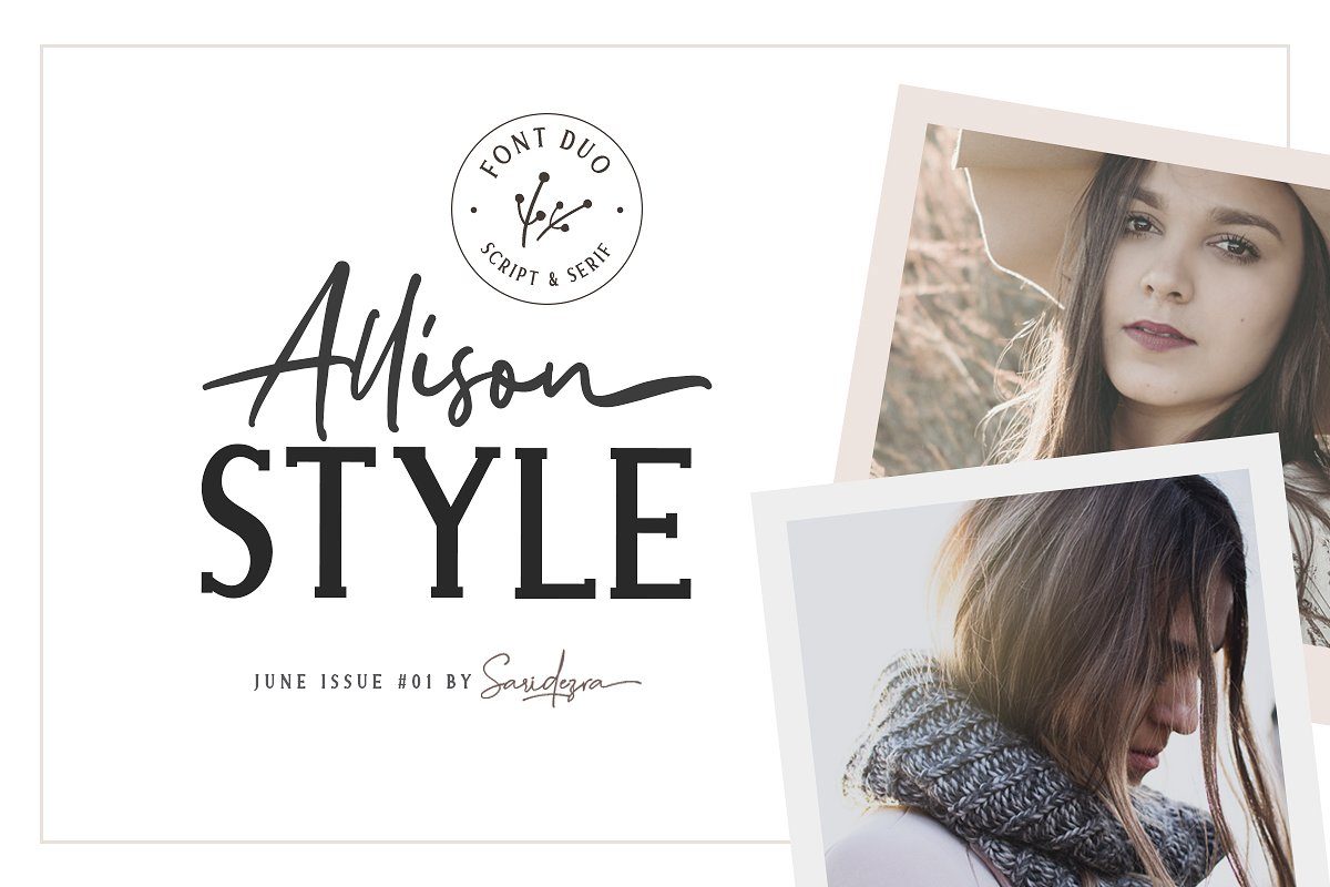 Allison Style – Font Duo素材中国精选英文字体