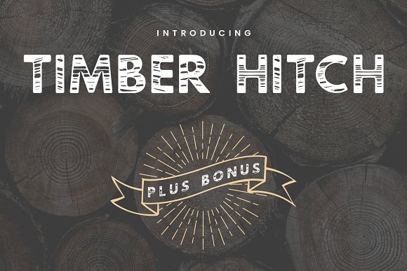 Timber Hitch Font + Nature Designs16设计网精选英文字体