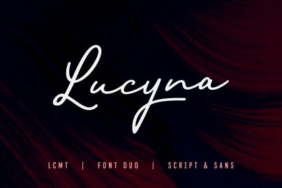 Lucyna Font Duo16设计网精选英文字体