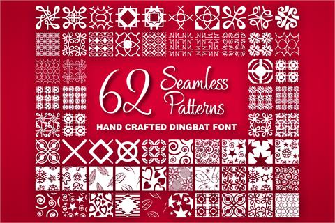 Seamless Patterns font16设计网精选英文字体