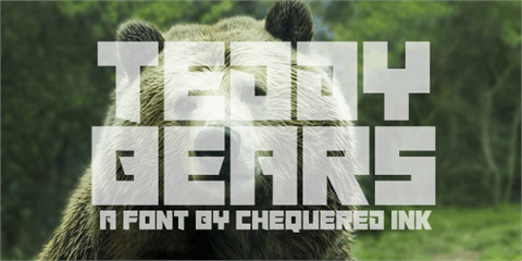 Teddy Bears font16图库网精选英文字体