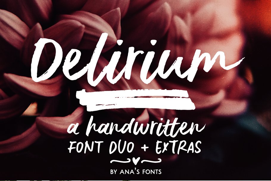 Delirium | a brush font duo素材中国精选英文字体