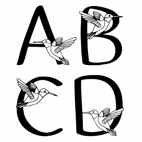 Ks Kristines Hummingbirds font素材中国精选英文字体