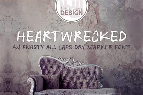 Heartwrecked font16设计网精选英文字体