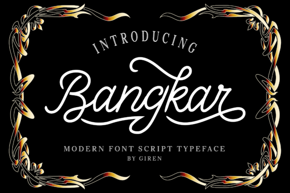 Bangkarb Font16设计网精选英文字体