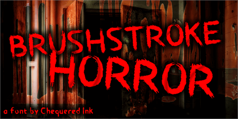 Brushstroke Horror font16设计网
