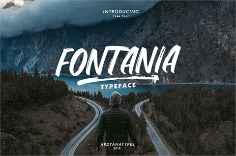 Fontania font16素材网精选英文字体