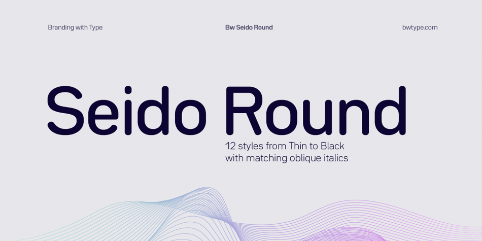 Bw Seido Round Font16设计网精选英文字体