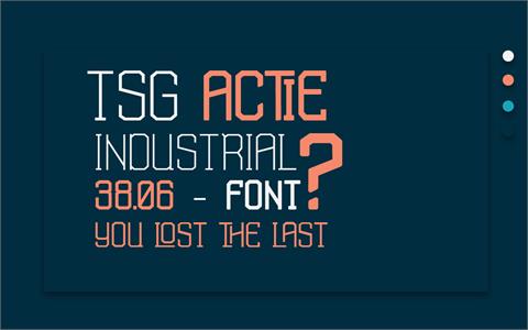 TSG Actie font16素材网精选英文字