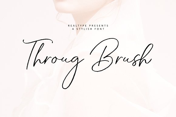 Throug Brush Font16设计网精选英文字体