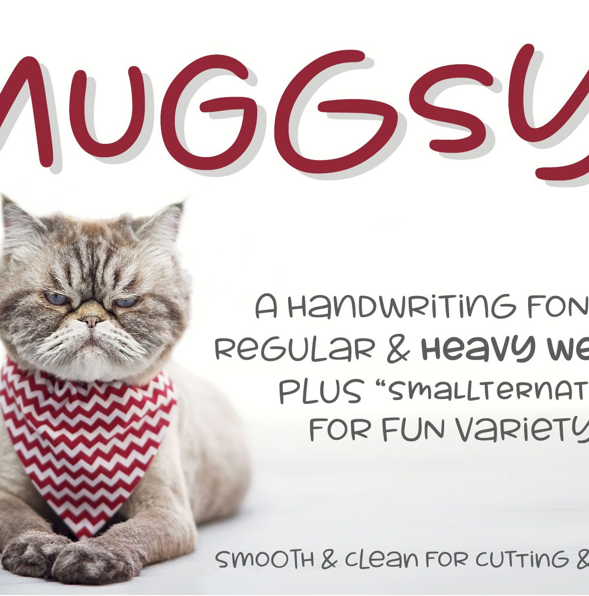 Muggsy – a short and stout fun font素材中国精选英文字体