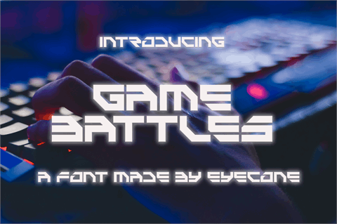 Game Battles font16设计网精选英文字体