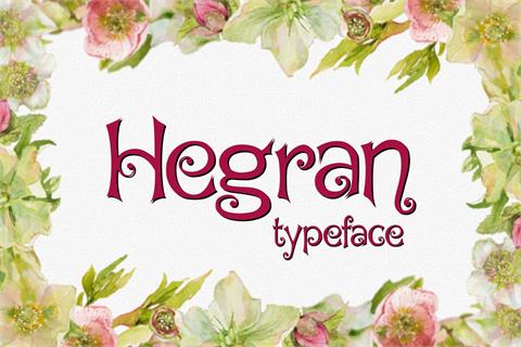 Hegran font素材中国精选英文字体