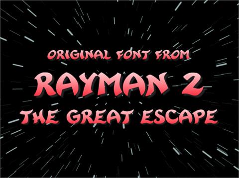 Rayman 2 font16设计网精选英文字体