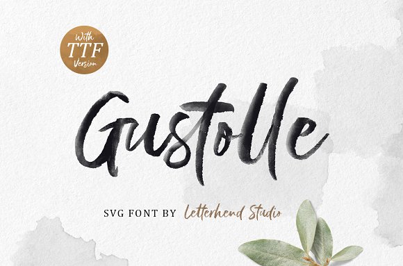 Gustolle SVG Font素材中国精选英文字体
