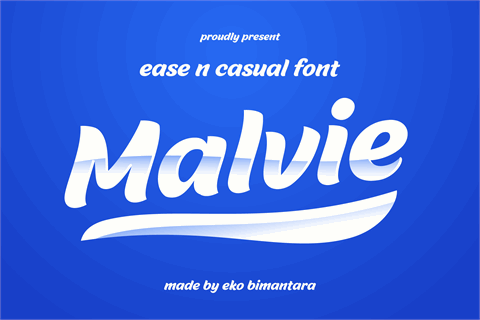 Malvie font素材中国精选英文字体
