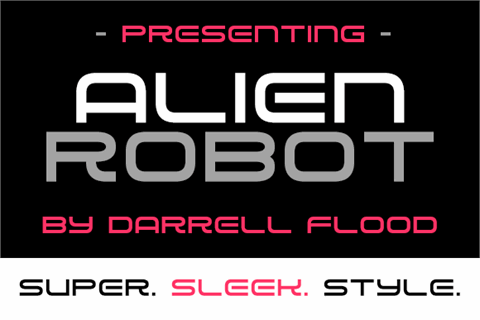 Alien Robot font16图库网精选英文字体