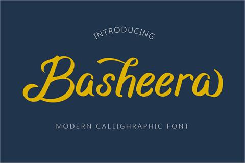 Basheera font16设计网精选英文字体