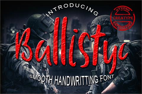 Ballystic font素材中国精选英文字体