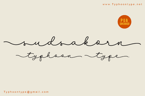Sudsakorn – Personal Use font16设计网精选英文字体