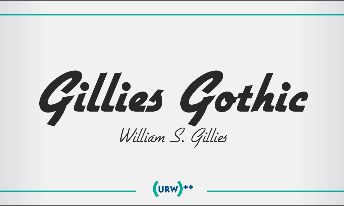 Gillies Gothic Font Family16设计网精选英文字体