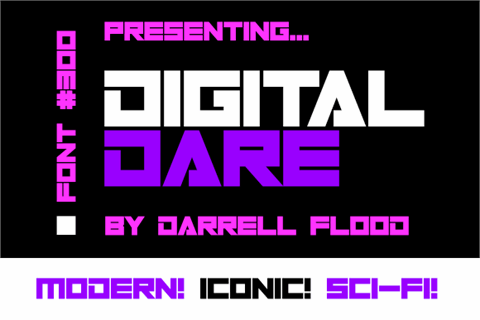 Digital Dare font16设计网精选英
