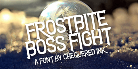 Frostbite Boss Fight font素材中国精选英文字体