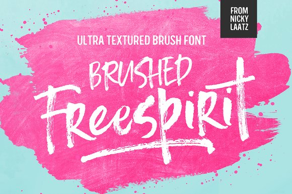 Freespirit Brush Fonts16素材网精选英文字体
