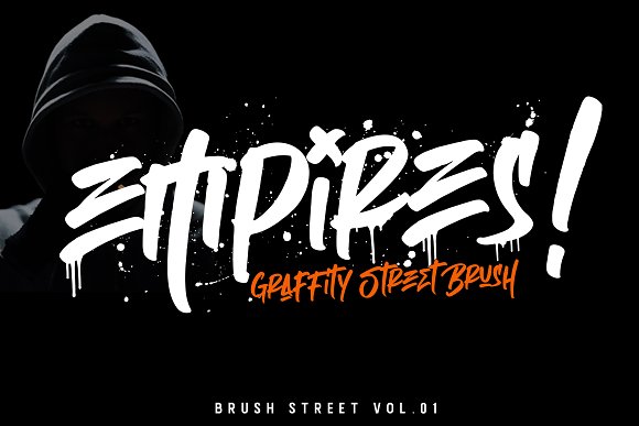Empires – Graffitty Street Brush Font素材中国精选英文字体