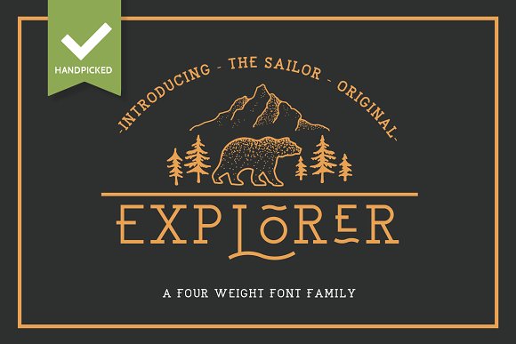 EXPLORER – Sailor Original Typeface素材中国精选英文字体